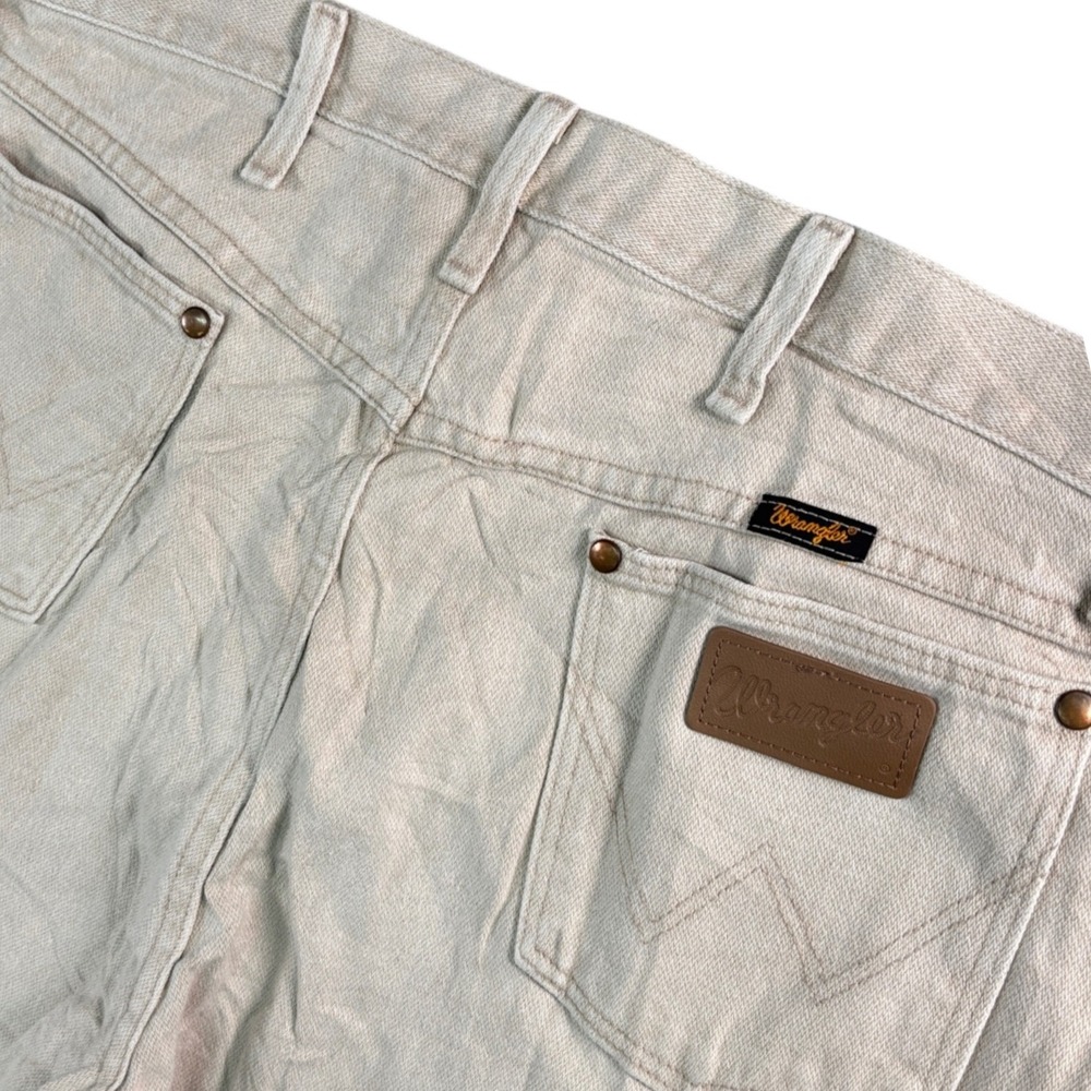 Wrangler‎ Men Light Wash Straight Leg Jean Classic Fit Denim Workwear 37x31